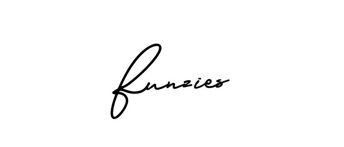It looks lik you need a new signature style for name Funzies. Design unique handwritten (AmerikaSignatureDemo-Regular) signature with our free signature maker in just a few clicks. Funzies signature style 3 images and pictures png