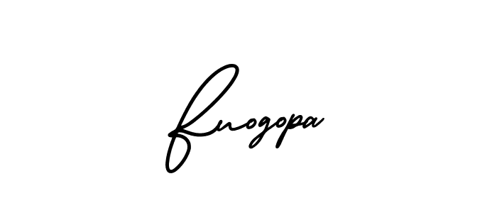 Make a beautiful signature design for name Fuogopa. With this signature (AmerikaSignatureDemo-Regular) style, you can create a handwritten signature for free. Fuogopa signature style 3 images and pictures png