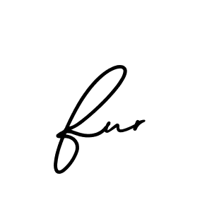 How to make Fur name signature. Use AmerikaSignatureDemo-Regular style for creating short signs online. This is the latest handwritten sign. Fur signature style 3 images and pictures png