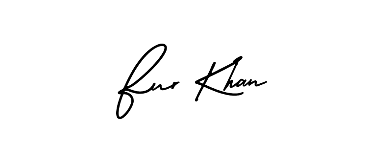 Fur Khan stylish signature style. Best Handwritten Sign (AmerikaSignatureDemo-Regular) for my name. Handwritten Signature Collection Ideas for my name Fur Khan. Fur Khan signature style 3 images and pictures png