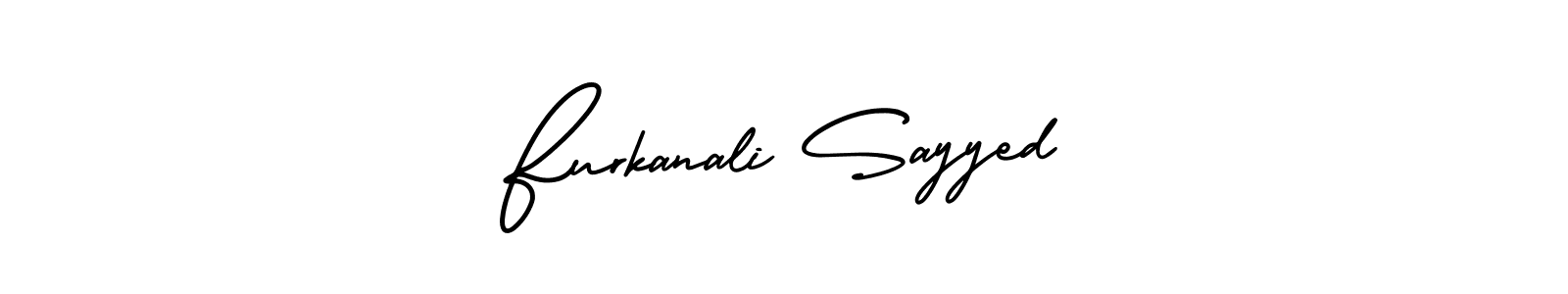 Furkanali Sayyed stylish signature style. Best Handwritten Sign (AmerikaSignatureDemo-Regular) for my name. Handwritten Signature Collection Ideas for my name Furkanali Sayyed. Furkanali Sayyed signature style 3 images and pictures png