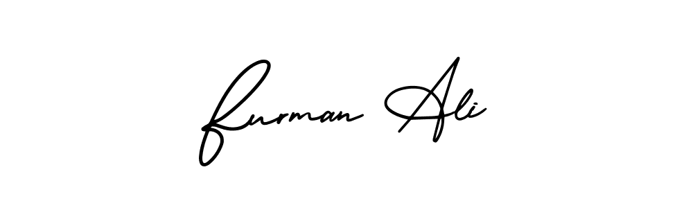 It looks lik you need a new signature style for name Furman Ali. Design unique handwritten (AmerikaSignatureDemo-Regular) signature with our free signature maker in just a few clicks. Furman Ali signature style 3 images and pictures png