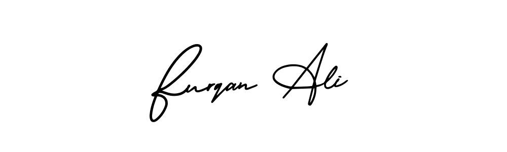 This is the best signature style for the Furqan Ali name. Also you like these signature font (AmerikaSignatureDemo-Regular). Mix name signature. Furqan Ali signature style 3 images and pictures png