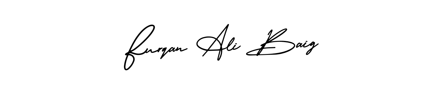 Create a beautiful signature design for name Furqan Ali Baig. With this signature (AmerikaSignatureDemo-Regular) fonts, you can make a handwritten signature for free. Furqan Ali Baig signature style 3 images and pictures png