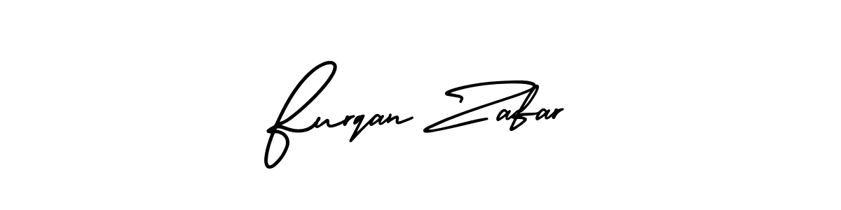 How to make Furqan Zafar name signature. Use AmerikaSignatureDemo-Regular style for creating short signs online. This is the latest handwritten sign. Furqan Zafar signature style 3 images and pictures png