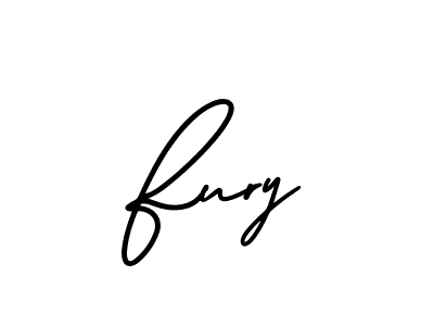 How to Draw Fury signature style? AmerikaSignatureDemo-Regular is a latest design signature styles for name Fury. Fury signature style 3 images and pictures png
