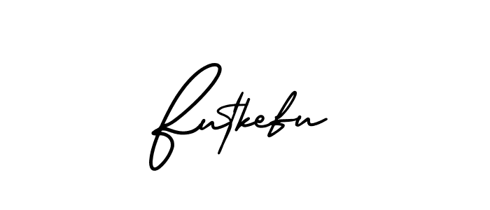 Futkefu stylish signature style. Best Handwritten Sign (AmerikaSignatureDemo-Regular) for my name. Handwritten Signature Collection Ideas for my name Futkefu. Futkefu signature style 3 images and pictures png