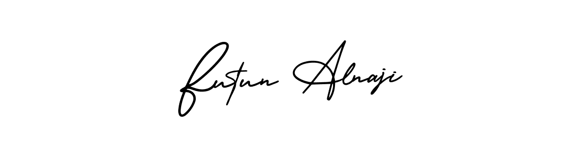 How to Draw Futun Alnaji signature style? AmerikaSignatureDemo-Regular is a latest design signature styles for name Futun Alnaji. Futun Alnaji signature style 3 images and pictures png