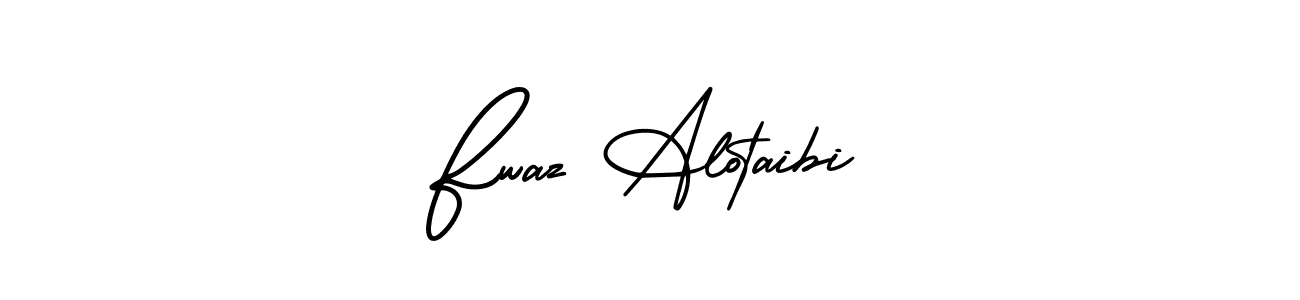 Fwaz Alotaibi stylish signature style. Best Handwritten Sign (AmerikaSignatureDemo-Regular) for my name. Handwritten Signature Collection Ideas for my name Fwaz Alotaibi. Fwaz Alotaibi signature style 3 images and pictures png