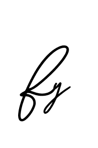 Make a beautiful signature design for name Fy. With this signature (AmerikaSignatureDemo-Regular) style, you can create a handwritten signature for free. Fy signature style 3 images and pictures png