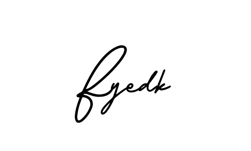 Fyedk stylish signature style. Best Handwritten Sign (AmerikaSignatureDemo-Regular) for my name. Handwritten Signature Collection Ideas for my name Fyedk. Fyedk signature style 3 images and pictures png