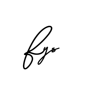 How to make Fys signature? AmerikaSignatureDemo-Regular is a professional autograph style. Create handwritten signature for Fys name. Fys signature style 3 images and pictures png