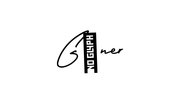 Design your own signature with our free online signature maker. With this signature software, you can create a handwritten (AmerikaSignatureDemo-Regular) signature for name GÜner. GÜner signature style 3 images and pictures png