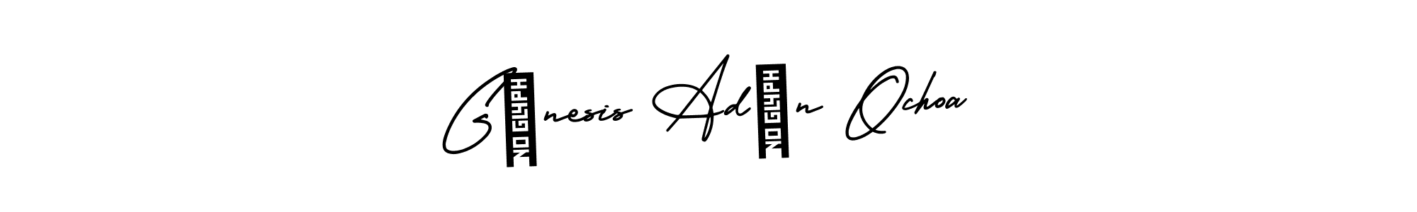 Use a signature maker to create a handwritten signature online. With this signature software, you can design (AmerikaSignatureDemo-Regular) your own signature for name Génesis Adán Ochoa. Génesis Adán Ochoa signature style 3 images and pictures png