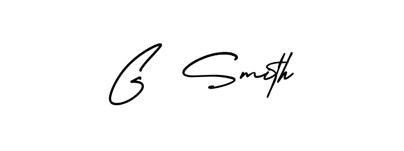 Create a beautiful signature design for name G  Smith. With this signature (AmerikaSignatureDemo-Regular) fonts, you can make a handwritten signature for free. G  Smith signature style 3 images and pictures png