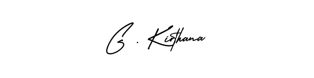 You should practise on your own different ways (AmerikaSignatureDemo-Regular) to write your name (G . Kirthana) in signature. don't let someone else do it for you. G . Kirthana signature style 3 images and pictures png