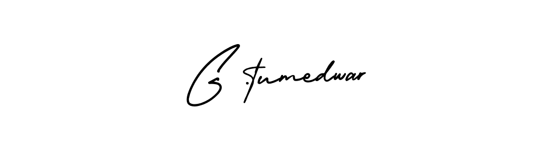 Design your own signature with our free online signature maker. With this signature software, you can create a handwritten (AmerikaSignatureDemo-Regular) signature for name G .tumedwar. G .tumedwar signature style 3 images and pictures png