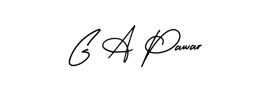 Make a beautiful signature design for name G A Pawar. Use this online signature maker to create a handwritten signature for free. G A Pawar signature style 3 images and pictures png