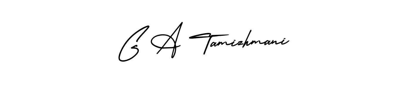 This is the best signature style for the G A Tamizhmani name. Also you like these signature font (AmerikaSignatureDemo-Regular). Mix name signature. G A Tamizhmani signature style 3 images and pictures png
