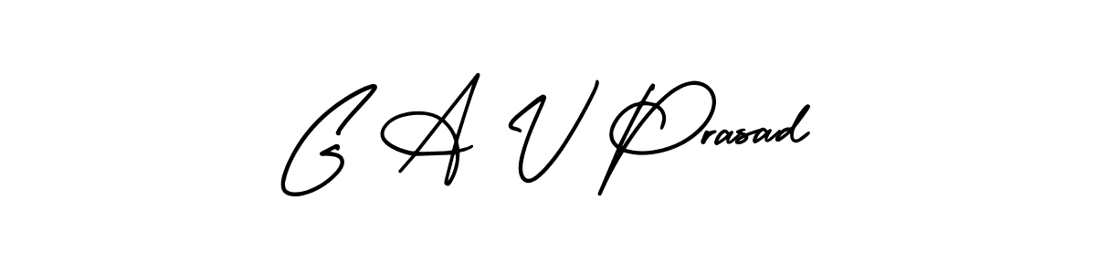 G A V Prasad stylish signature style. Best Handwritten Sign (AmerikaSignatureDemo-Regular) for my name. Handwritten Signature Collection Ideas for my name G A V Prasad. G A V Prasad signature style 3 images and pictures png