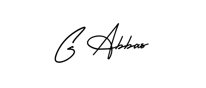 Make a beautiful signature design for name G Abbas. With this signature (AmerikaSignatureDemo-Regular) style, you can create a handwritten signature for free. G Abbas signature style 3 images and pictures png