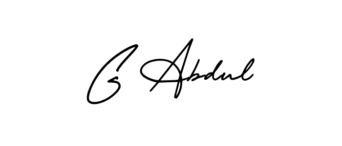 AmerikaSignatureDemo-Regular is a professional signature style that is perfect for those who want to add a touch of class to their signature. It is also a great choice for those who want to make their signature more unique. Get G Abdul name to fancy signature for free. G Abdul signature style 3 images and pictures png