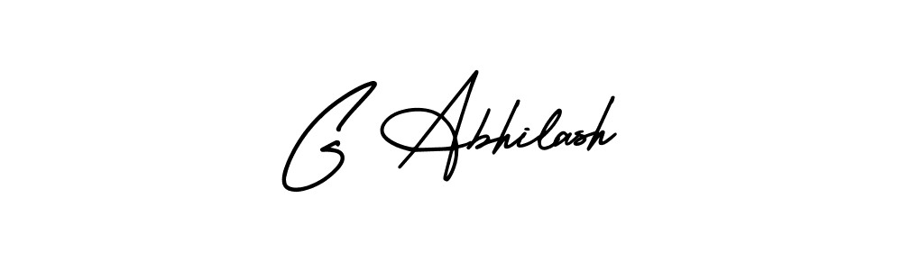 Create a beautiful signature design for name G Abhilash. With this signature (AmerikaSignatureDemo-Regular) fonts, you can make a handwritten signature for free. G Abhilash signature style 3 images and pictures png