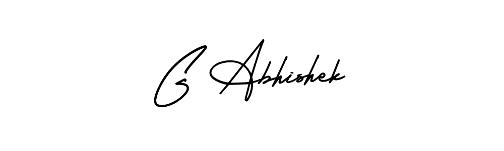 Make a beautiful signature design for name G Abhishek. With this signature (AmerikaSignatureDemo-Regular) style, you can create a handwritten signature for free. G Abhishek signature style 3 images and pictures png