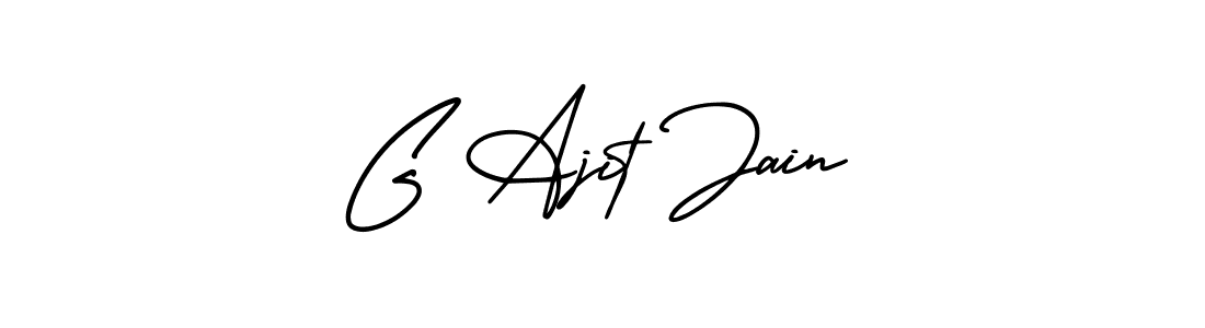 AmerikaSignatureDemo-Regular is a professional signature style that is perfect for those who want to add a touch of class to their signature. It is also a great choice for those who want to make their signature more unique. Get G Ajit Jain name to fancy signature for free. G Ajit Jain signature style 3 images and pictures png