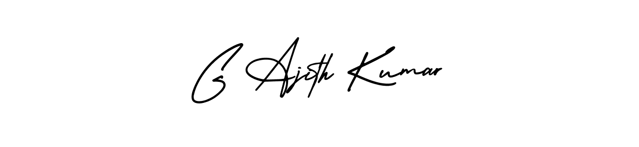 Similarly AmerikaSignatureDemo-Regular is the best handwritten signature design. Signature creator online .You can use it as an online autograph creator for name G Ajith Kumar. G Ajith Kumar signature style 3 images and pictures png