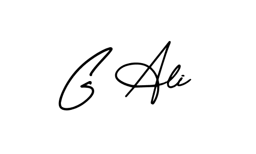 How to make G Ali signature? AmerikaSignatureDemo-Regular is a professional autograph style. Create handwritten signature for G Ali name. G Ali signature style 3 images and pictures png