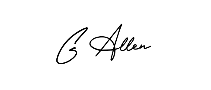 How to Draw G Allen signature style? AmerikaSignatureDemo-Regular is a latest design signature styles for name G Allen. G Allen signature style 3 images and pictures png