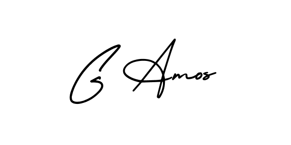 AmerikaSignatureDemo-Regular is a professional signature style that is perfect for those who want to add a touch of class to their signature. It is also a great choice for those who want to make their signature more unique. Get G Amos name to fancy signature for free. G Amos signature style 3 images and pictures png