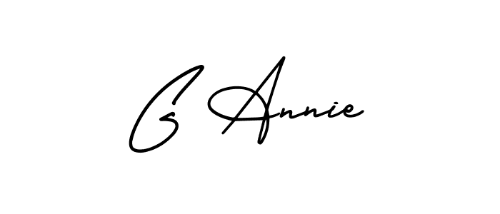 Also You can easily find your signature by using the search form. We will create G Annie name handwritten signature images for you free of cost using AmerikaSignatureDemo-Regular sign style. G Annie signature style 3 images and pictures png