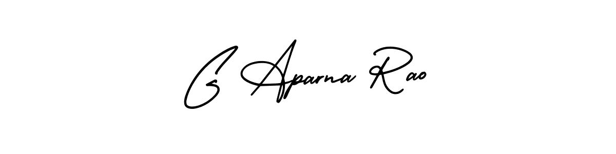 How to make G Aparna Rao signature? AmerikaSignatureDemo-Regular is a professional autograph style. Create handwritten signature for G Aparna Rao name. G Aparna Rao signature style 3 images and pictures png