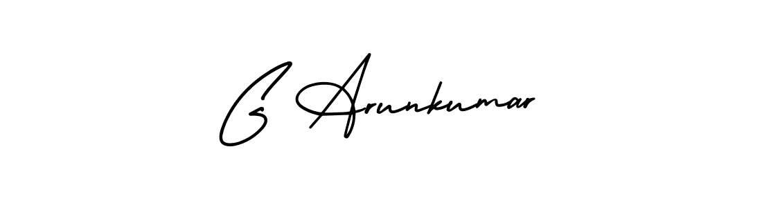 Design your own signature with our free online signature maker. With this signature software, you can create a handwritten (AmerikaSignatureDemo-Regular) signature for name G Arunkumar. G Arunkumar signature style 3 images and pictures png