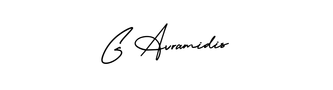 Use a signature maker to create a handwritten signature online. With this signature software, you can design (AmerikaSignatureDemo-Regular) your own signature for name G Avramidis. G Avramidis signature style 3 images and pictures png