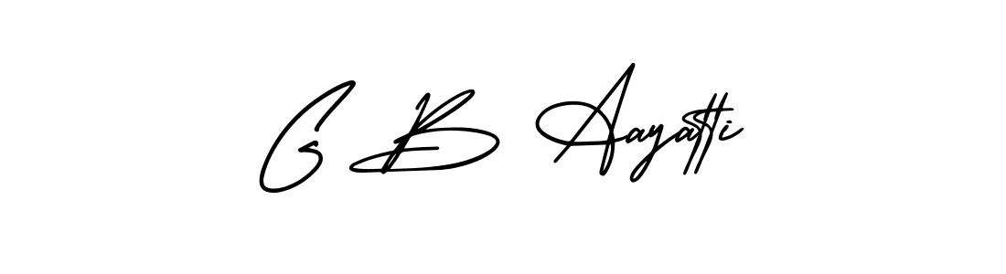 Make a beautiful signature design for name G B Aayatti. Use this online signature maker to create a handwritten signature for free. G B Aayatti signature style 3 images and pictures png