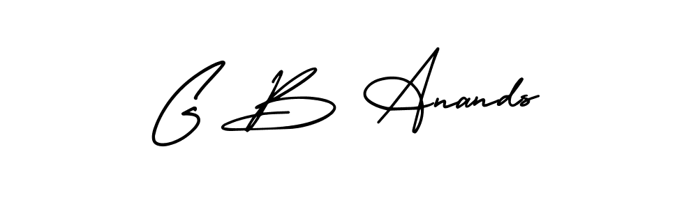 How to make G B Anands signature? AmerikaSignatureDemo-Regular is a professional autograph style. Create handwritten signature for G B Anands name. G B Anands signature style 3 images and pictures png