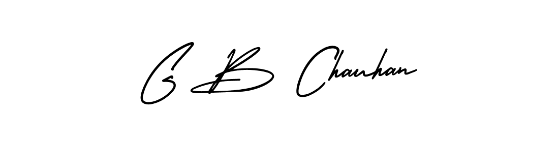 G B Chauhan stylish signature style. Best Handwritten Sign (AmerikaSignatureDemo-Regular) for my name. Handwritten Signature Collection Ideas for my name G B Chauhan. G B Chauhan signature style 3 images and pictures png