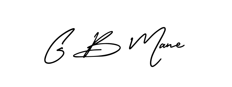 if you are searching for the best signature style for your name G B Mane. so please give up your signature search. here we have designed multiple signature styles  using AmerikaSignatureDemo-Regular. G B Mane signature style 3 images and pictures png