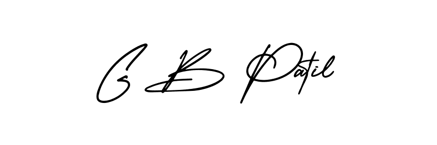 How to make G B Patil signature? AmerikaSignatureDemo-Regular is a professional autograph style. Create handwritten signature for G B Patil name. G B Patil signature style 3 images and pictures png
