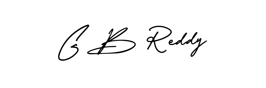 Create a beautiful signature design for name G B Reddy. With this signature (AmerikaSignatureDemo-Regular) fonts, you can make a handwritten signature for free. G B Reddy signature style 3 images and pictures png