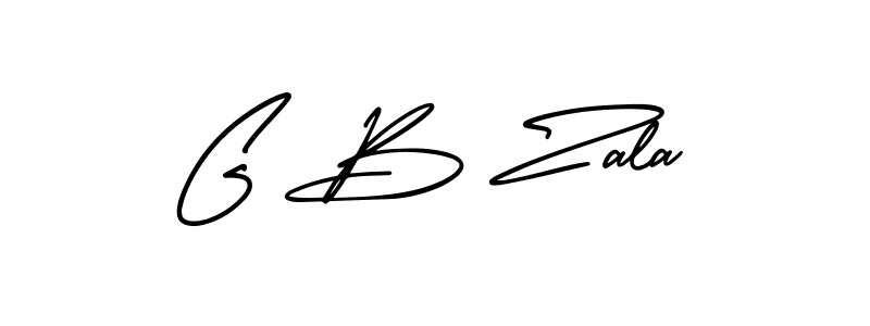 AmerikaSignatureDemo-Regular is a professional signature style that is perfect for those who want to add a touch of class to their signature. It is also a great choice for those who want to make their signature more unique. Get G B Zala name to fancy signature for free. G B Zala signature style 3 images and pictures png