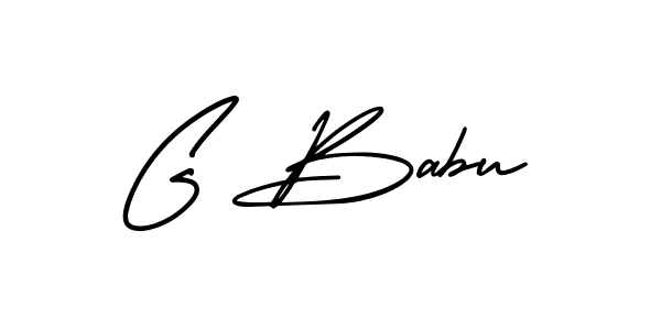 How to make G Babu signature? AmerikaSignatureDemo-Regular is a professional autograph style. Create handwritten signature for G Babu name. G Babu signature style 3 images and pictures png