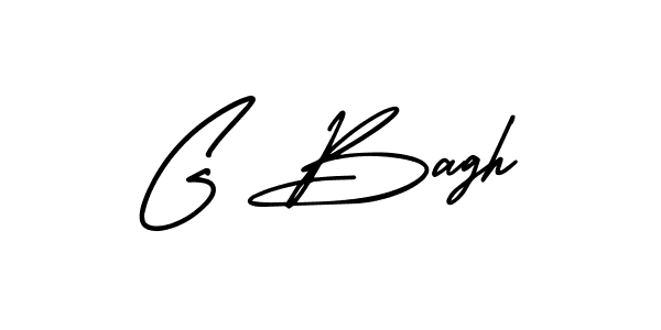 The best way (AmerikaSignatureDemo-Regular) to make a short signature is to pick only two or three words in your name. The name G Bagh include a total of six letters. For converting this name. G Bagh signature style 3 images and pictures png