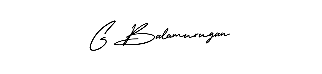 Use a signature maker to create a handwritten signature online. With this signature software, you can design (AmerikaSignatureDemo-Regular) your own signature for name G Balamurugan. G Balamurugan signature style 3 images and pictures png