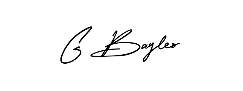 G Bayles stylish signature style. Best Handwritten Sign (AmerikaSignatureDemo-Regular) for my name. Handwritten Signature Collection Ideas for my name G Bayles. G Bayles signature style 3 images and pictures png