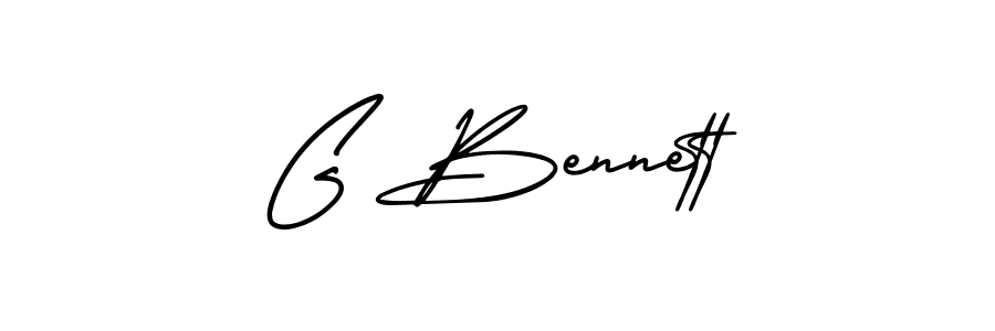 Use a signature maker to create a handwritten signature online. With this signature software, you can design (AmerikaSignatureDemo-Regular) your own signature for name G Bennett. G Bennett signature style 3 images and pictures png