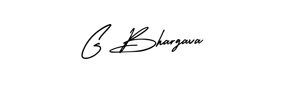 Use a signature maker to create a handwritten signature online. With this signature software, you can design (AmerikaSignatureDemo-Regular) your own signature for name G Bhargava. G Bhargava signature style 3 images and pictures png